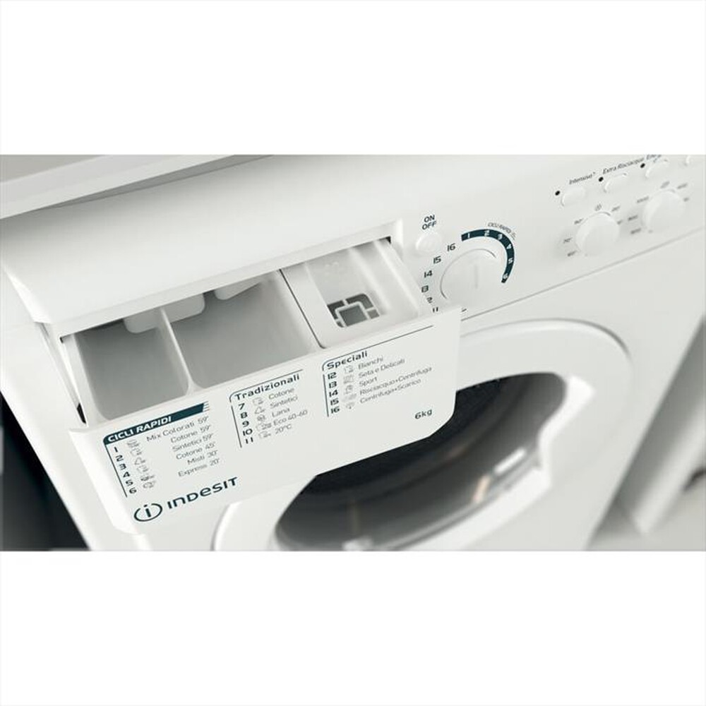 "INDESIT - Lavatrice EWC 61051 W IT N 6 Kg Classe F-Bianco"