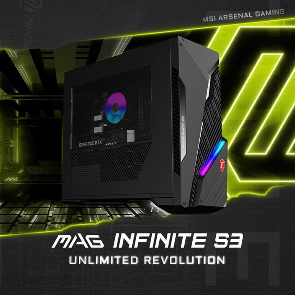 Immagine del prodotto MSI - Desktop MAG INFINITE S3 14NVP7-101EU-Nero