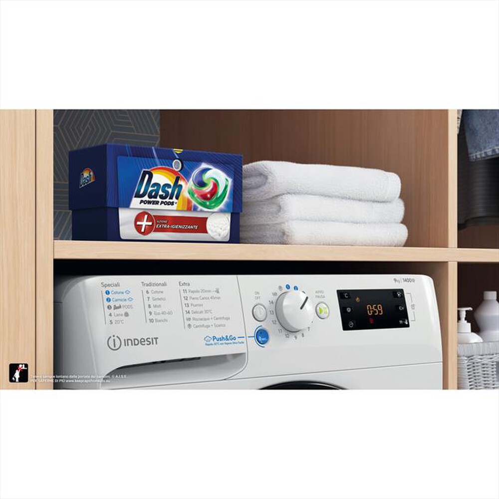 "INDESIT - Lavatrice INNEX STEAM BWE 91496X WKV IT 9 Kg - A-White"