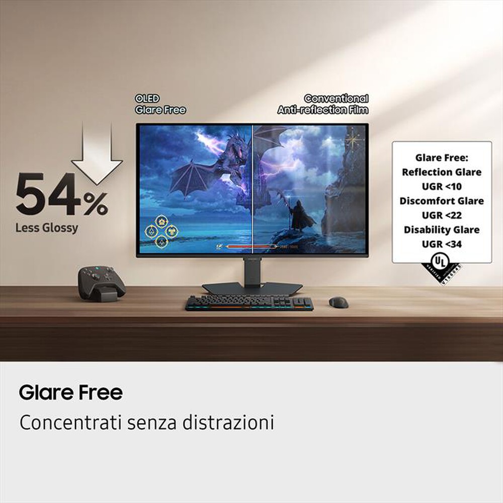 Immagine del prodotto SAMSUNG - MONITOR GAMING ODYSSEY OLED G5 27" - G50SF-Black