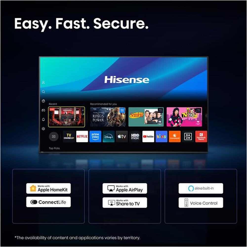 Immagine del prodotto HISENSE - Smart TV QLED 4K 85" 85E79S-NERO