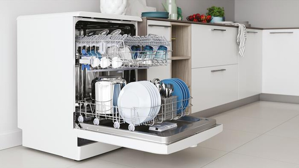 "INDESIT - Lavastoviglie D2F HK26 Classe E 14 coperti-Bianco"