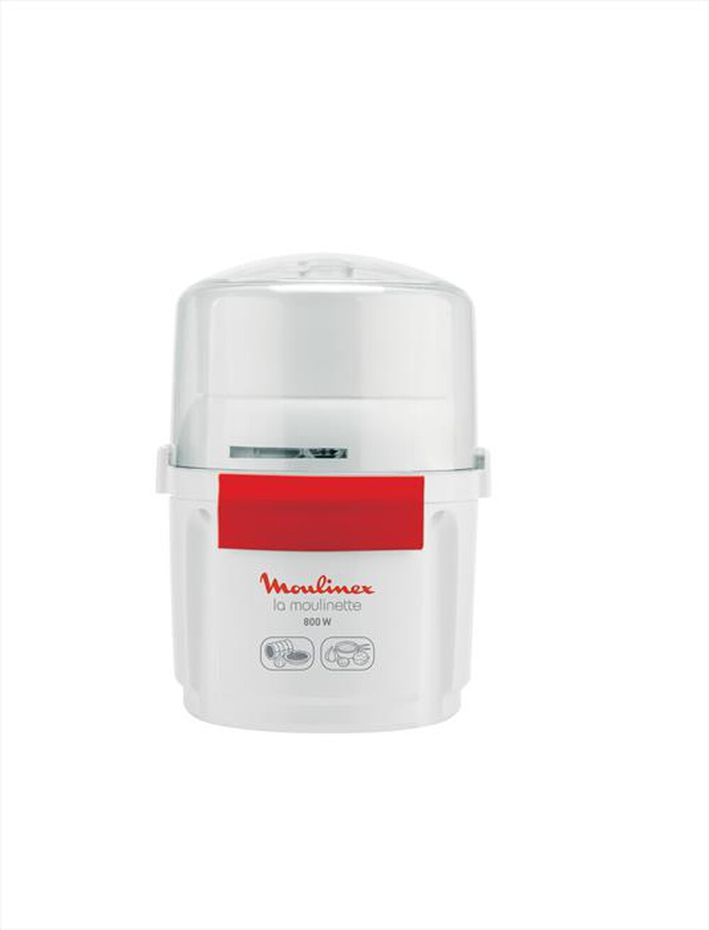 "MOULINEX - AD5601 Moulinette Bouton-bianco e rosso"