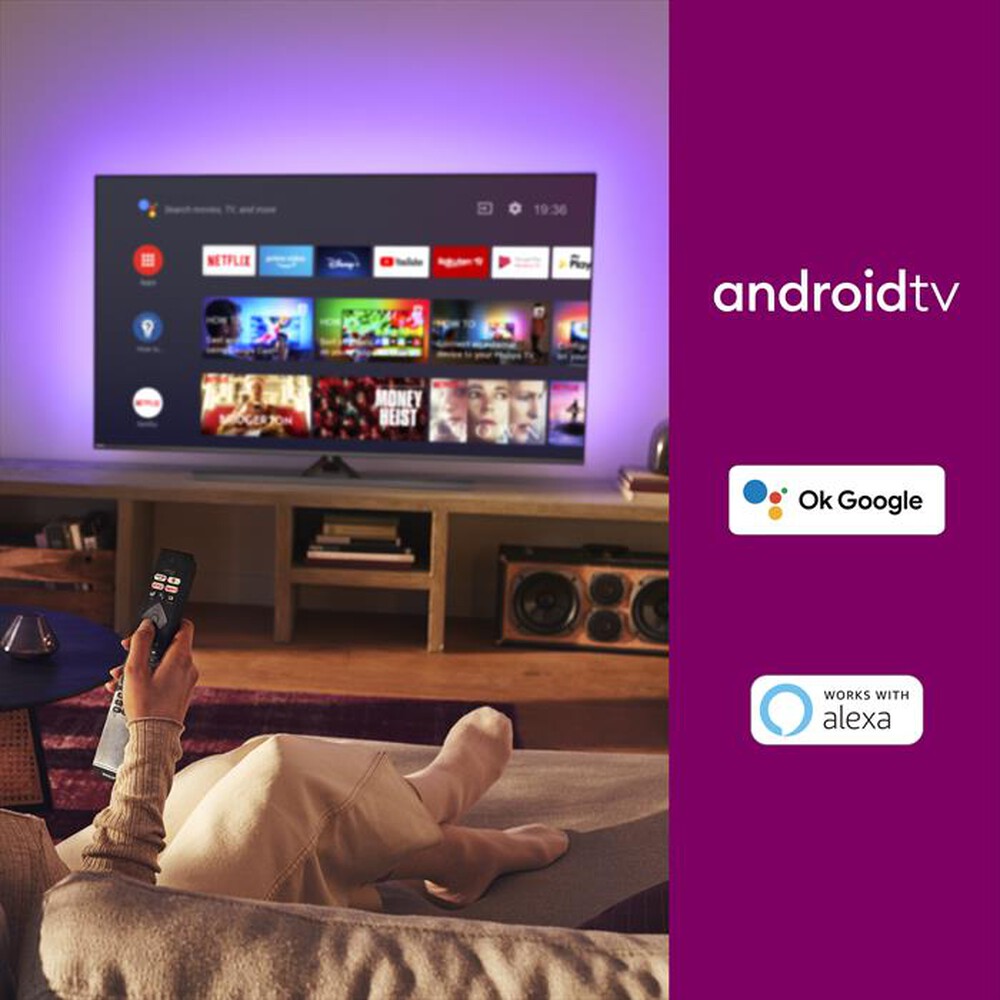 "PHILIPS - SMART TV AMBILIGHT THE ONE 4K 70\" 70PUS8506/12-Silver"
