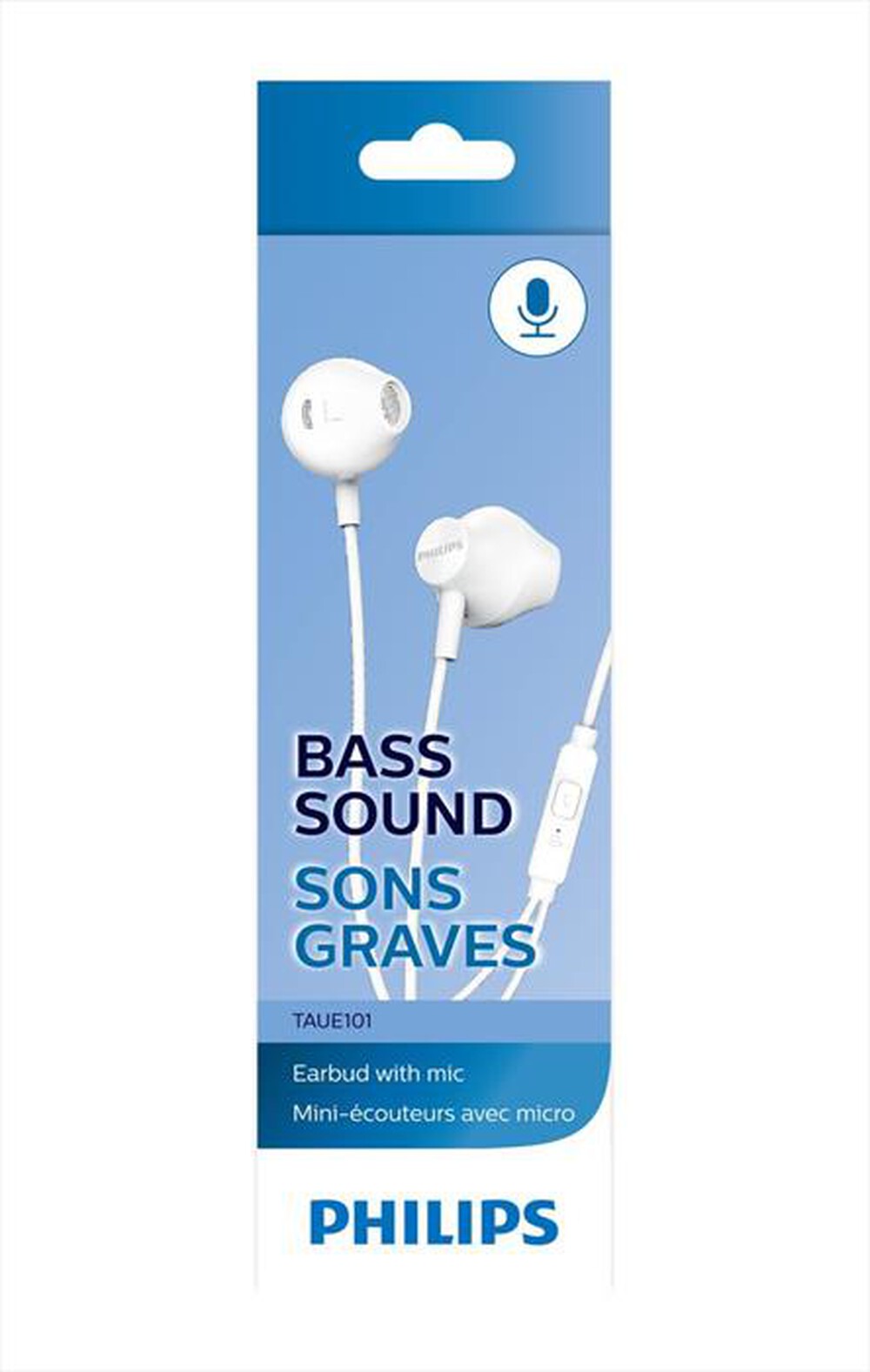 "PHILIPS - Auricolari TAUE101WT/00-White"