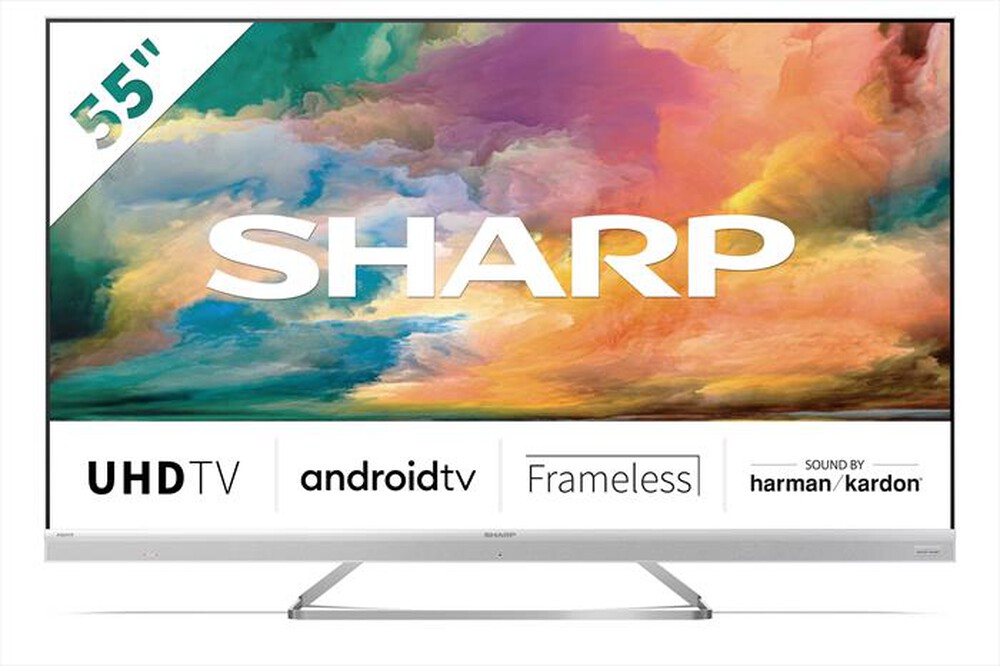 "SHARP - Smart TV Q-LED UHD 4K 55\" 55EQ4EA-SILVER"