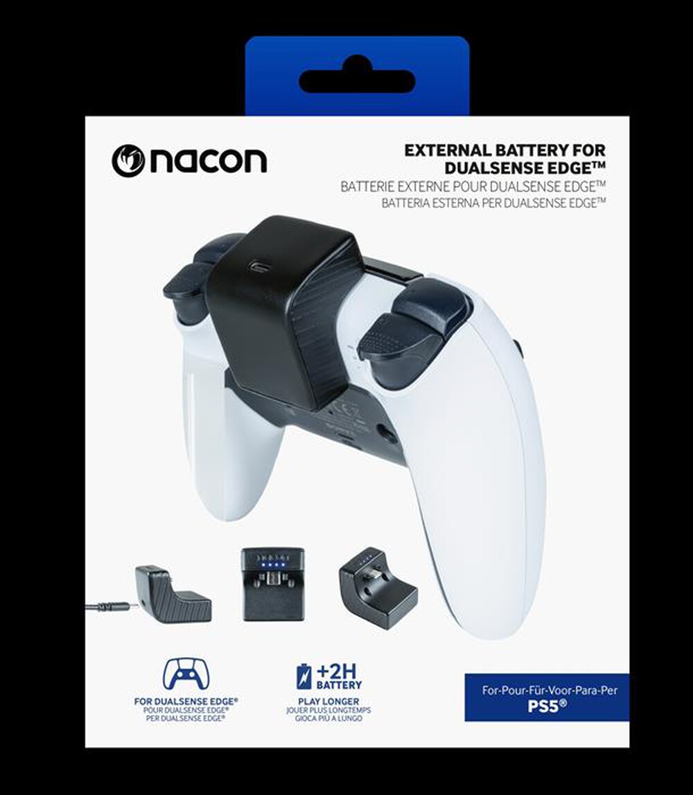 "NACON - BATTERIA ESTERNA PER CONTROLLER DUALSENSE EDGE-Nero"