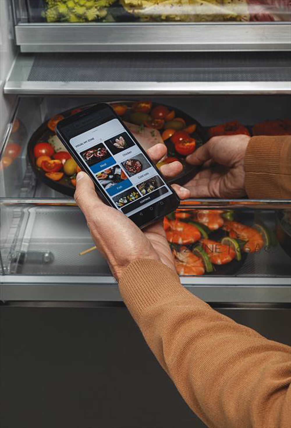 Immagine del prodotto HAIER - Frigorifero combinato HTW7720DNMP Classe D 486 lt-Platino, Stainless steel