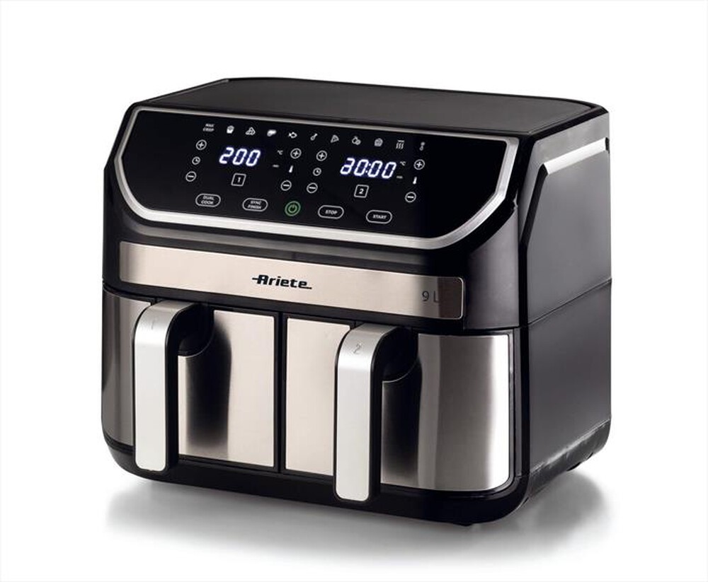 "ARIETE - Friggitrice ad aria 4625-Nero, Argento"