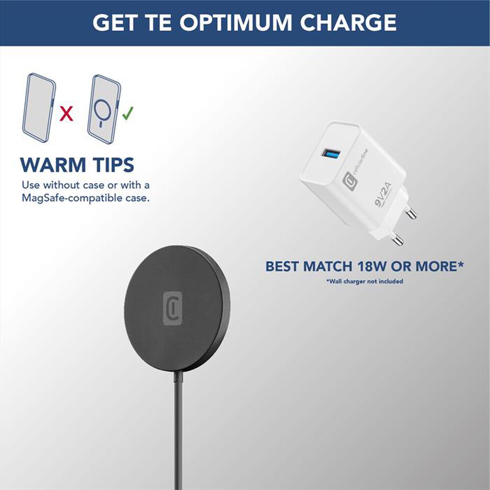 Immagine del prodotto CELLULARLINE - Base di ricarica wireless MAGSFWIRELESSCOLK-Nero