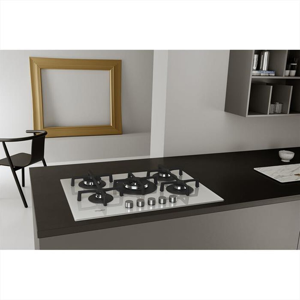 "WHIRLPOOL - Piano cottura a gas ELEMENTS GOA 7523/WH 73cm-Bianco"
