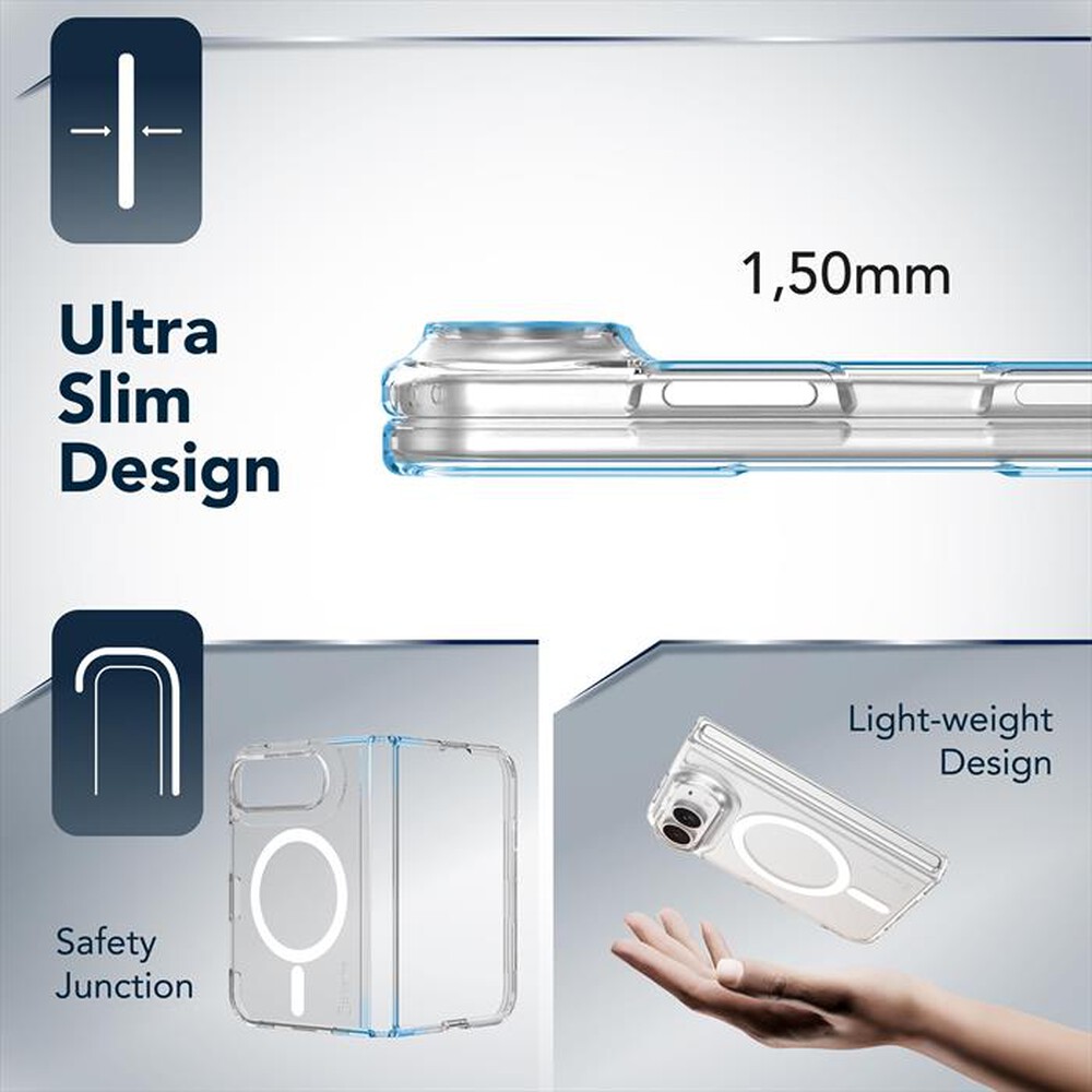Immagine del prodotto CELLULARLINE - Cover ULTRA SLIM MAG per iPhone 18 Duo-Trasparente