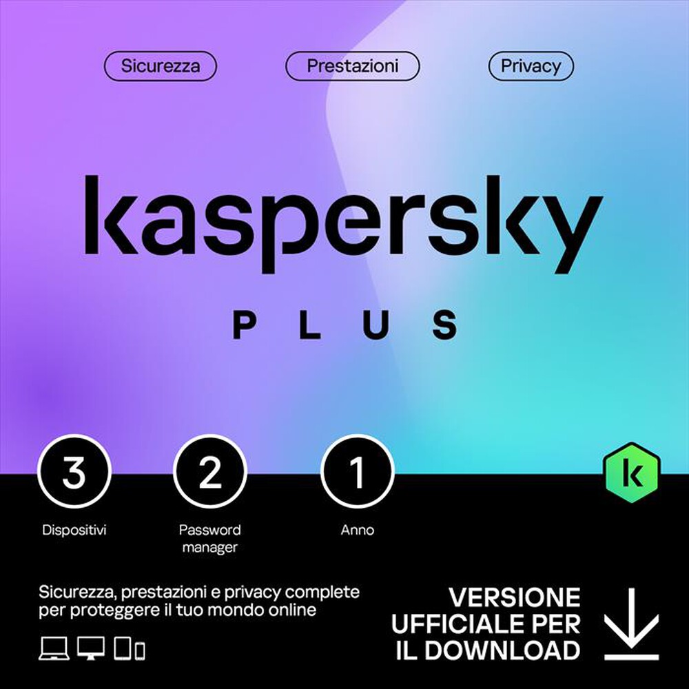 Immagine del prodotto KASPERSKY - Plus 3device 1anno attach