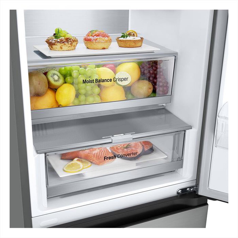 "LG - Frigorifero combinato GBV5240DPY Classe D 387L-Argento"