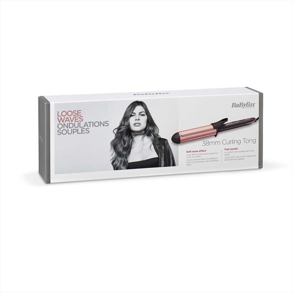 "BABYLISS - Ferro per capelli C453E-Nero/Rosa"