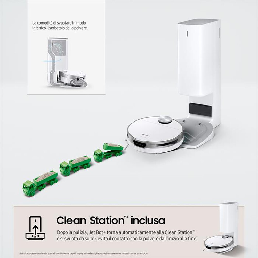 Immagine del prodotto SAMSUNG - Aspirapolvere robot VR30T85513W/WA JETBOT +-Misty White