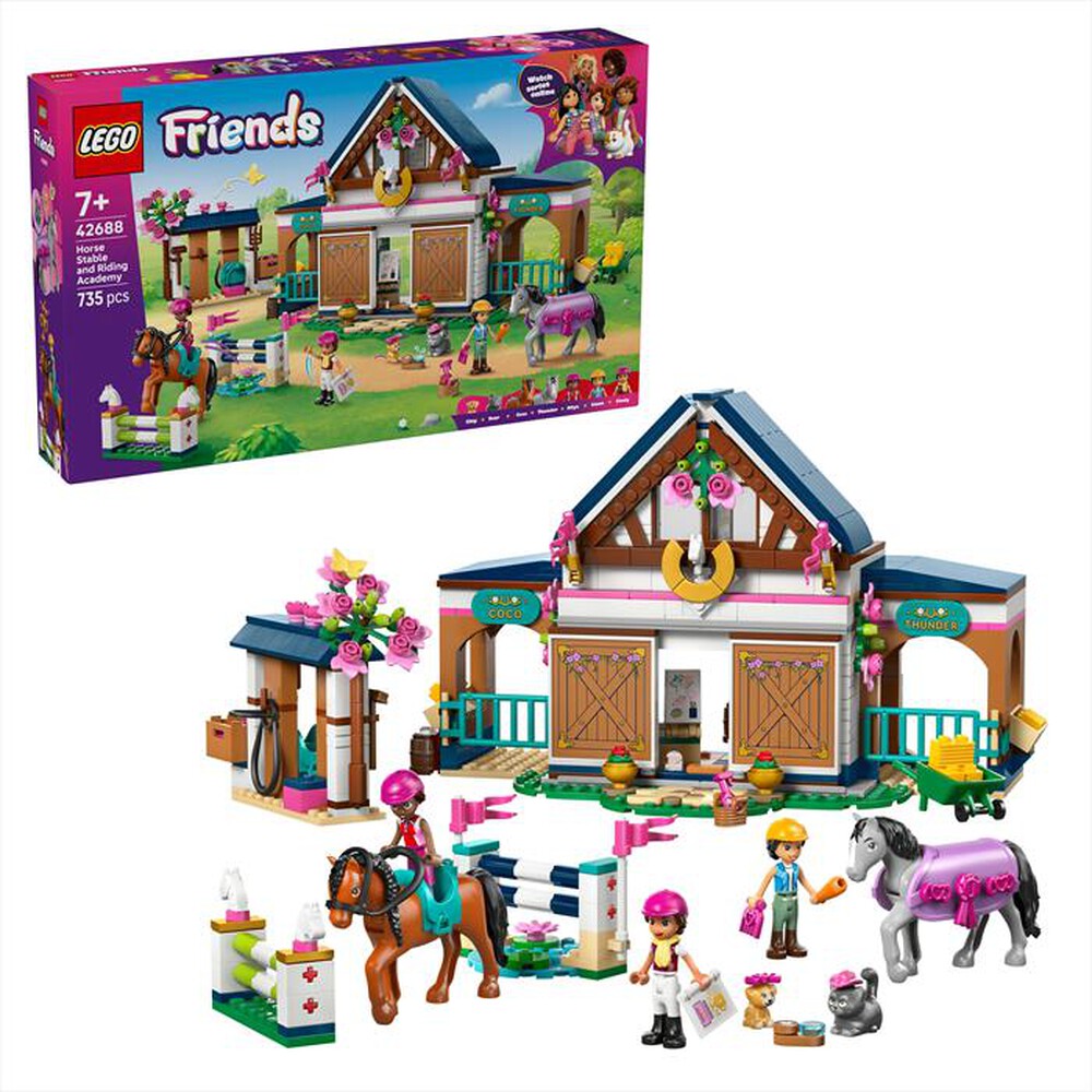 Immagine del prodotto LEGO - FRIENDS Scuderia e Accademia di equitazione -42688-Multicolore