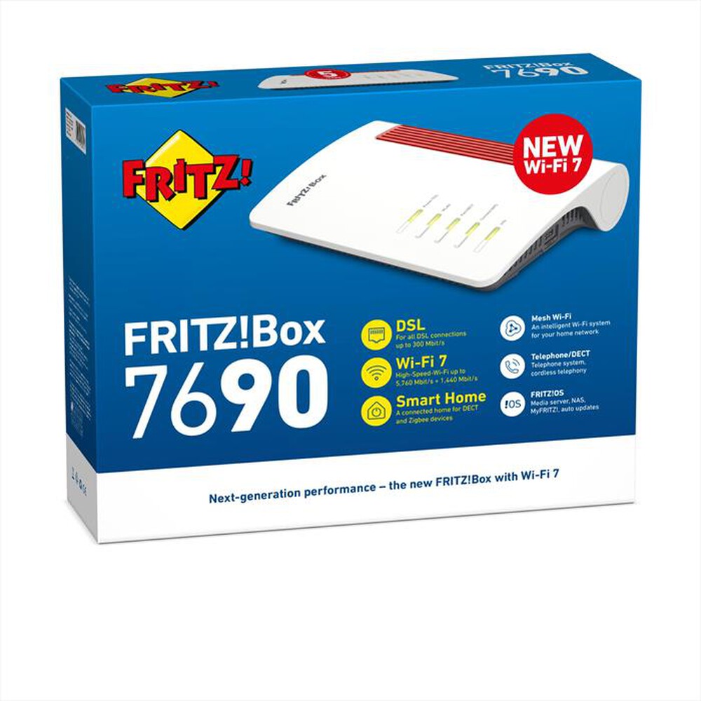 "FRITZ! - Modem-Router BOX 7690-Bianco/Rosso"