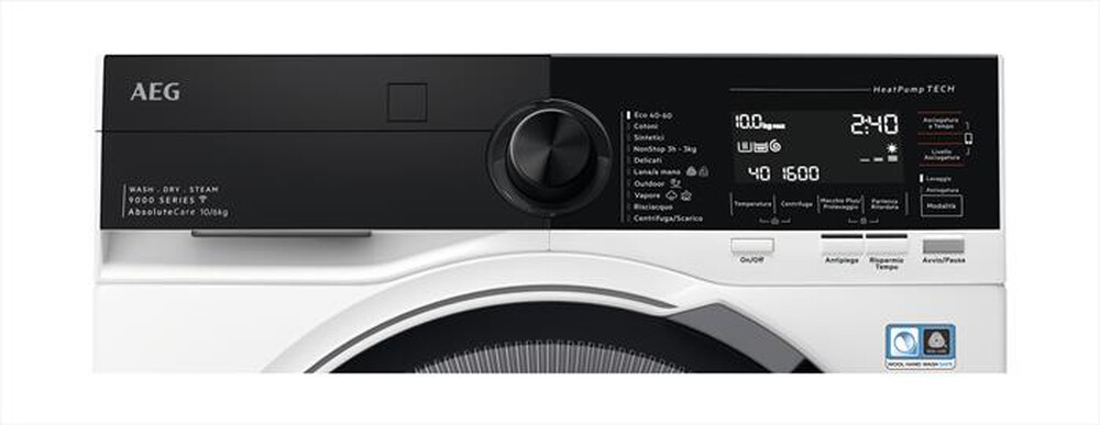 "AEG - Lavasciuga LWR9C166IAB 10/6 Kg Classe C-Bianco"