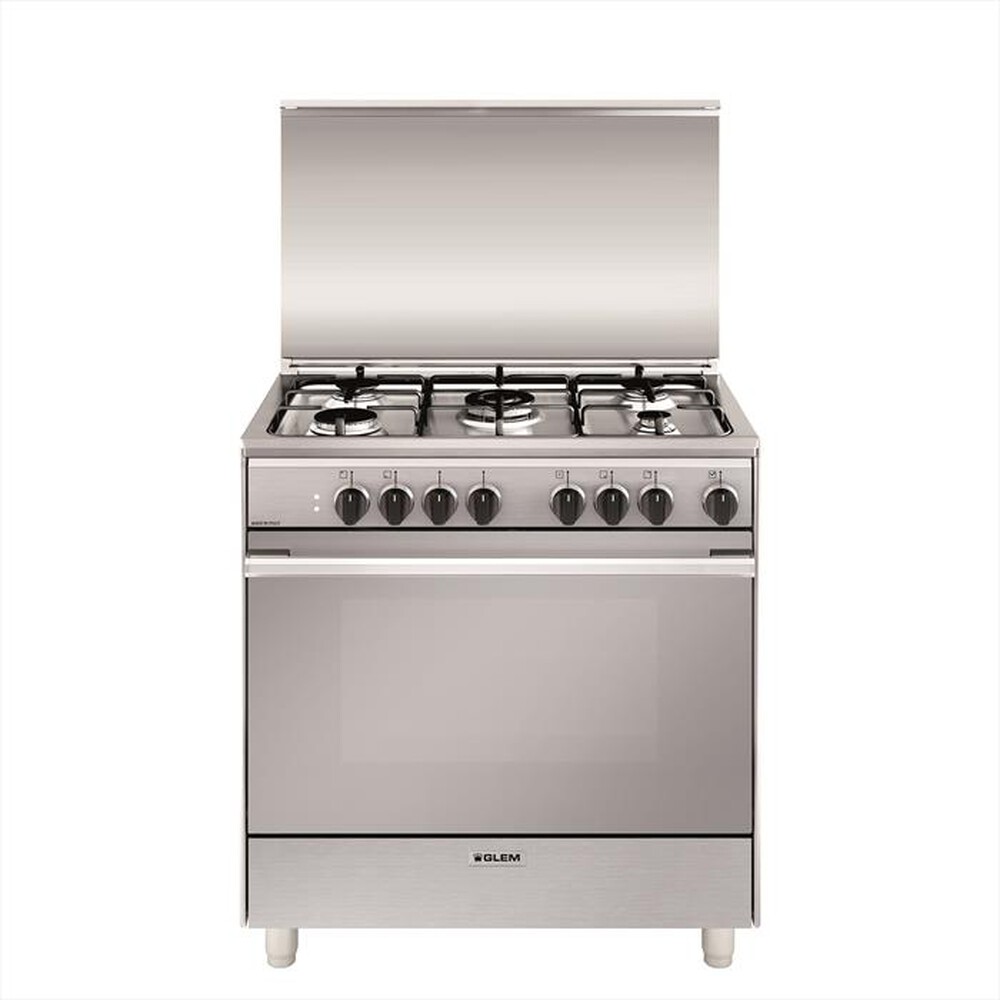 GLEM GAS - Cucina a gas U855MI6 Classe A-INOX