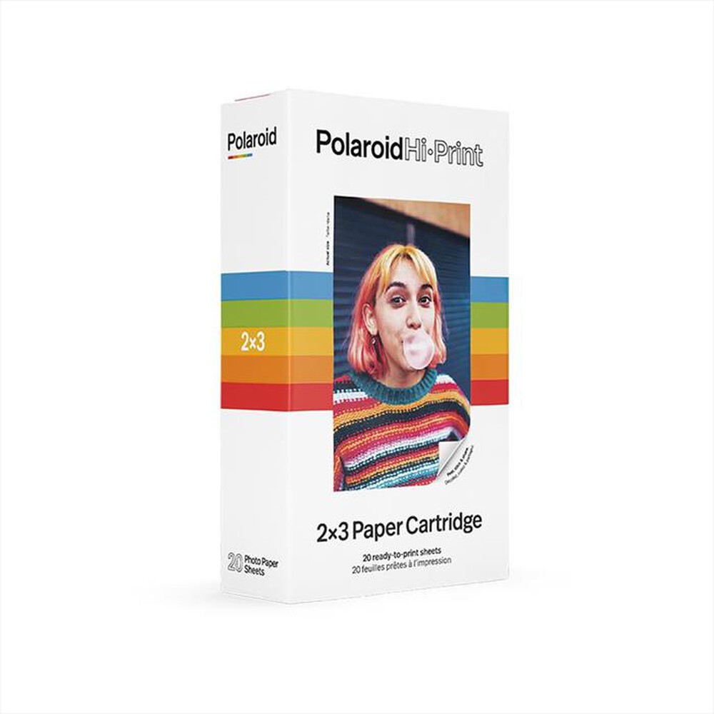 Immagine del prodotto POLAROID - HI-PRINT 2X3 CARDRIDGE - 20 FOGLI-Bianco