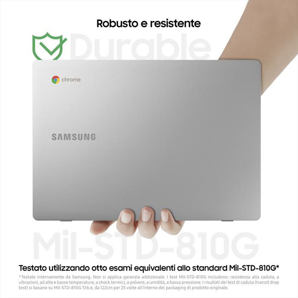 "SAMSUNG - Chromebook 4+ 15.6” - Celeron N4000, HD 64GB-Platinum Titan"