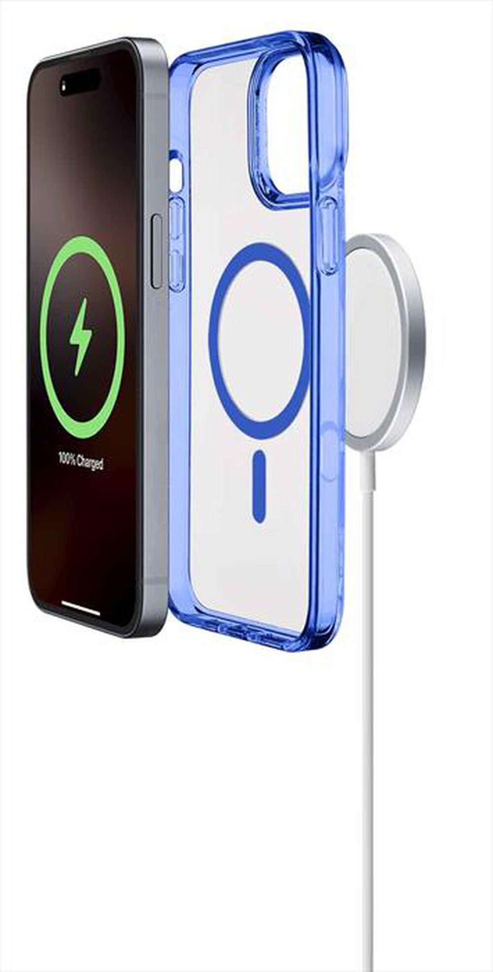 "CELLULARLINE - Cover case ICONIC MAG per iPhone 16 Pro-Blue"
