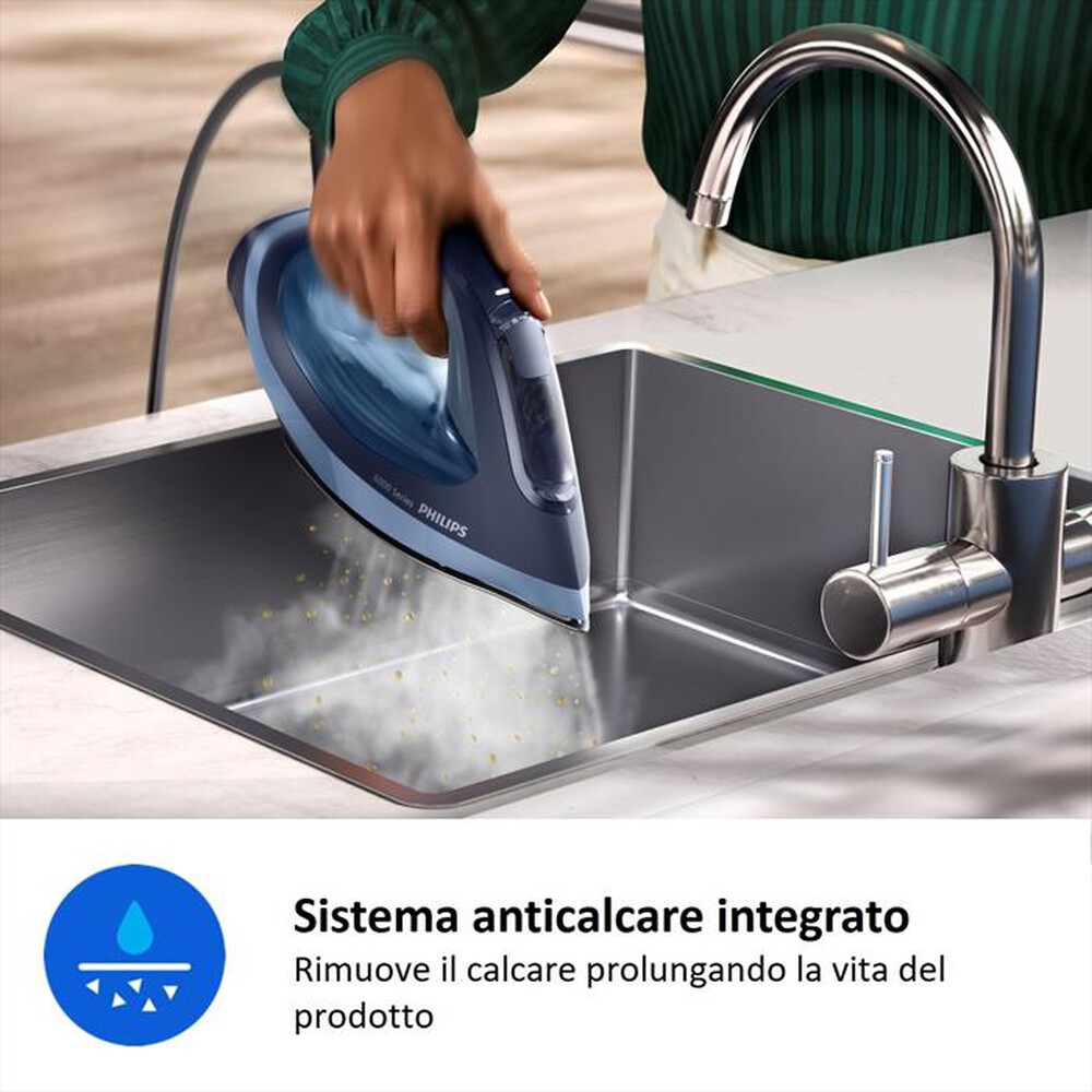 Immagine del prodotto PHILIPS - Ferro da stiro a vapore SERIE 6000 DST6120/20-Blu