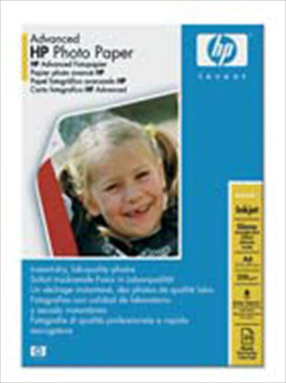 "HP - Q5456A Advanced carta fotografica-Bianca, Lucida"