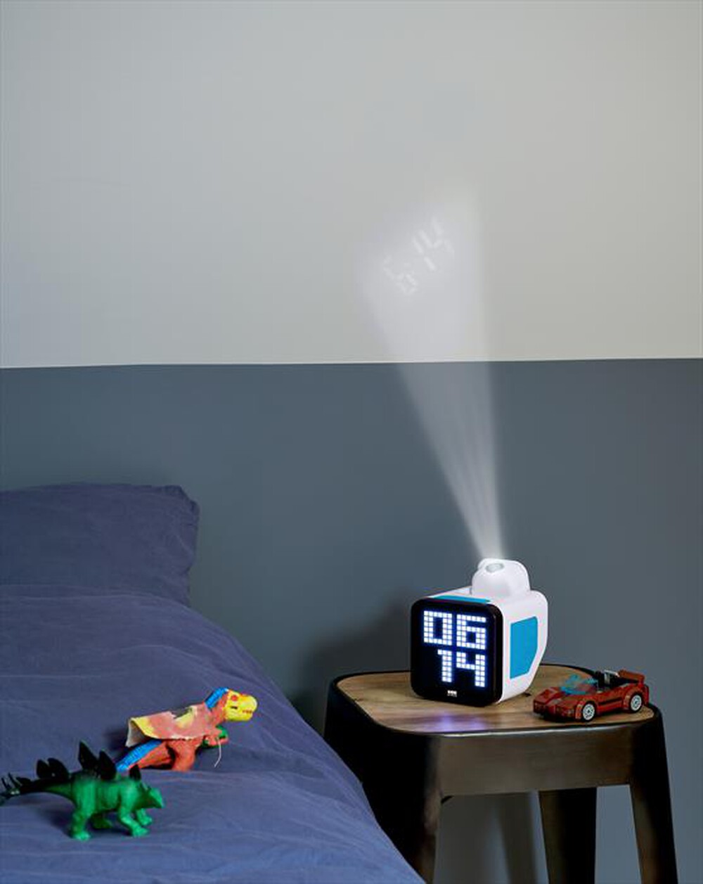 Immagine del prodotto BIG BEN - SVEGLIA CON PROIETTORE, DISPLAY LCD, DIMMER-Blu