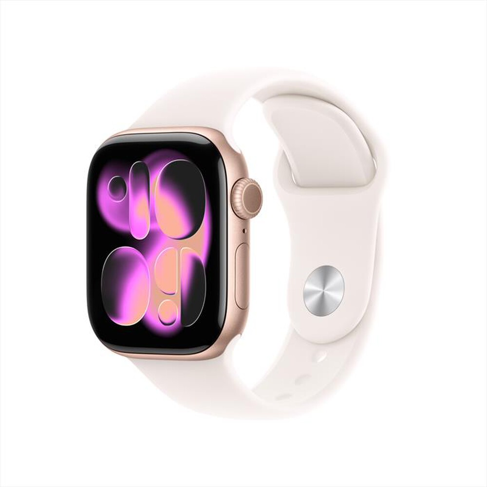 APPLE - Watch Series 11 GPS 42mm Alluminio-Oro Rosa - Band Rosa Fard S/M