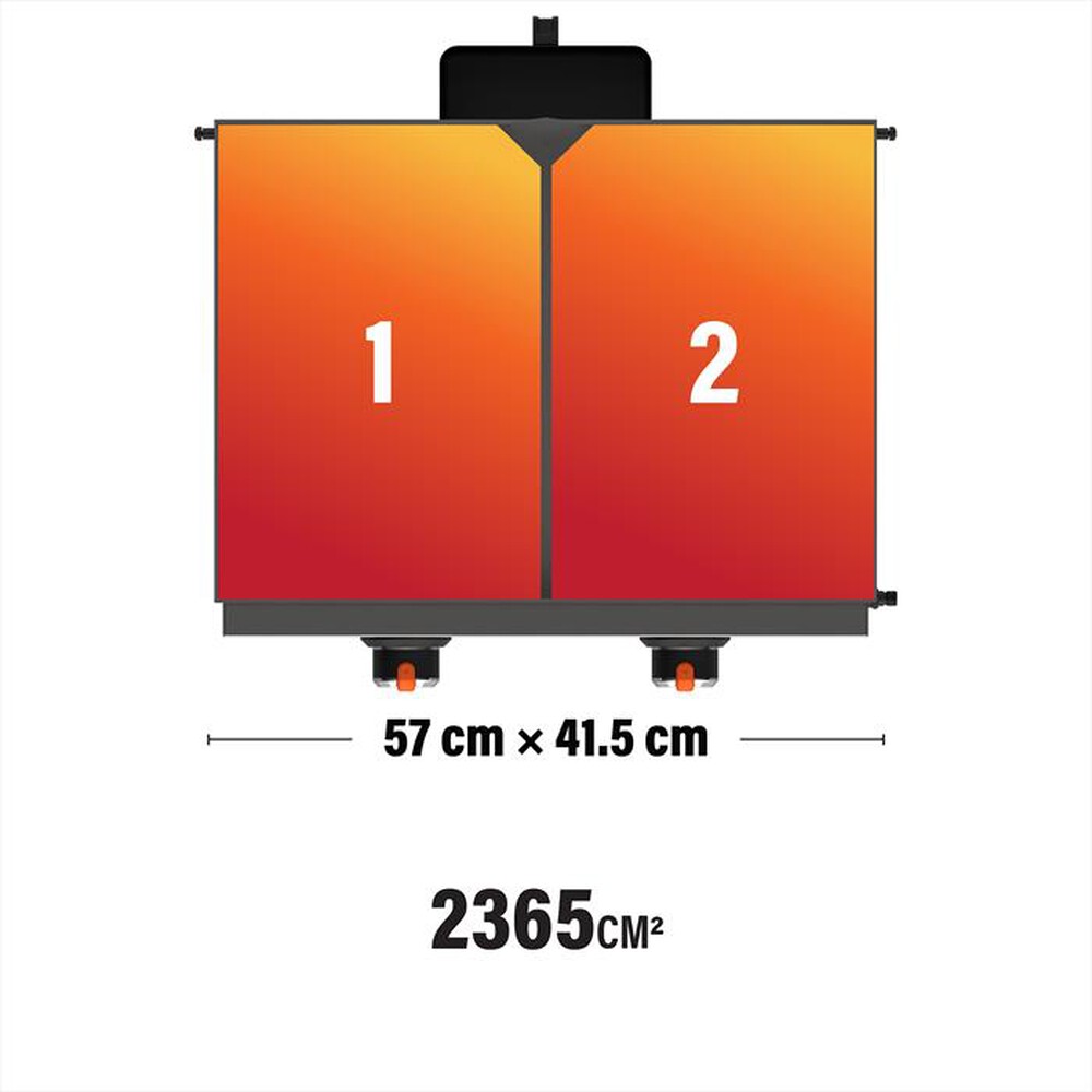 Immagine del prodotto BLACKSTONE - Plancha 2 fuochi da tavolo con coperchio 2144-Nero