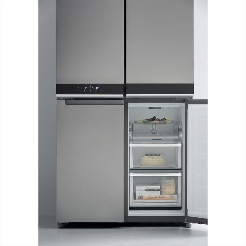 "WHIRLPOOL - Frigorifero 3 e più porte WQ9 B1L Classe F 677lt-Acciaio inossidabile"