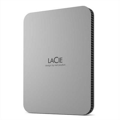 LACIE - Hard disk esterno 5TB MOBILE DRIVE V2 USB-C-Argento lunare