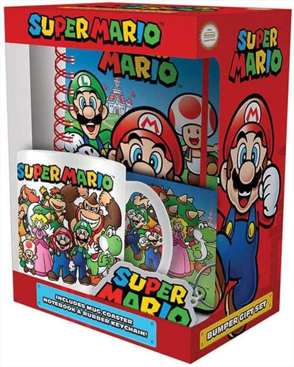 "PYRAMID - Gift Set 4 in 1 Super Mario GP85388-Multicolore"