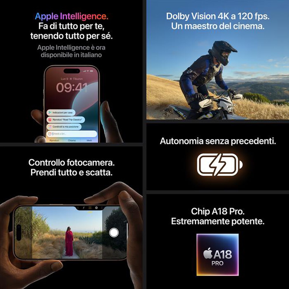 "APPLE - iPhone 16 Pro 256GB-Titanio Naturale"