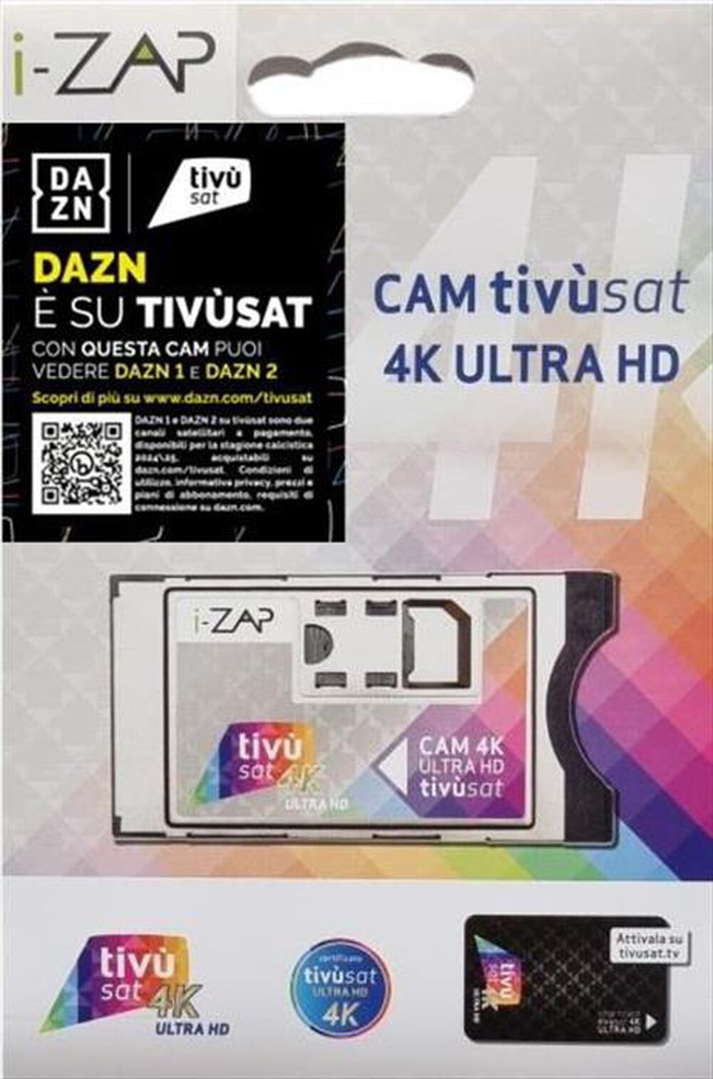 "i-ZAP - CAMTIVUSAT4K-NERO"
