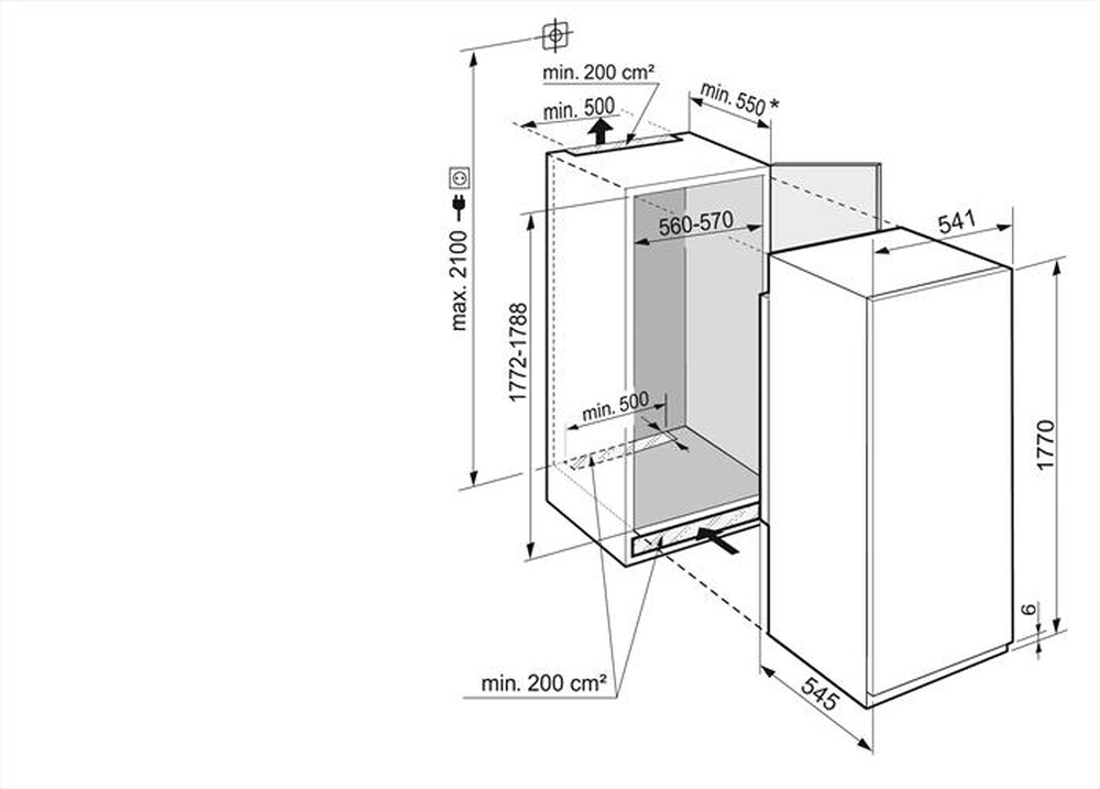 Immagine del prodotto LIEBHERR - Frigorifero incasso IRBSE 5120-20 Classe E