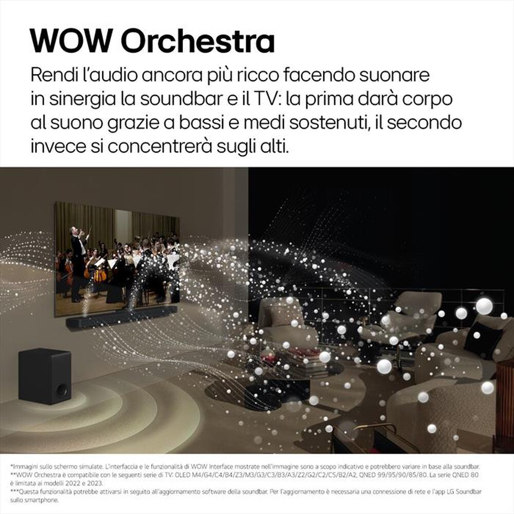 "LG - Soundbar + subwoofer S77TY-Nero"