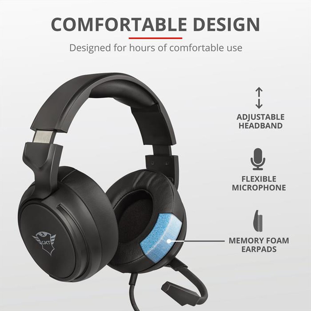 "TRUST - GXT433 PYLO HEADSET-Black"