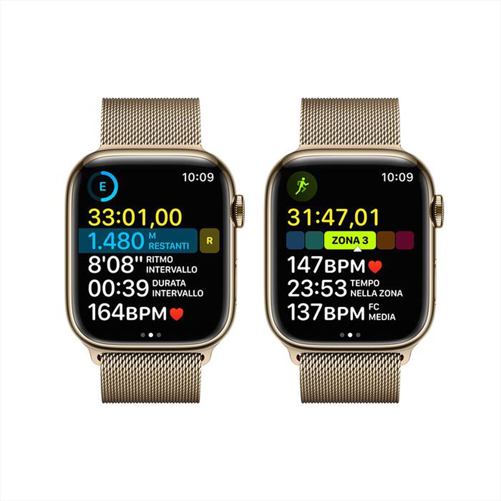 Immagine del prodotto APPLE - Watch Series 8 GPS + Cellular 45mm Acciaio-Oro - Milanese