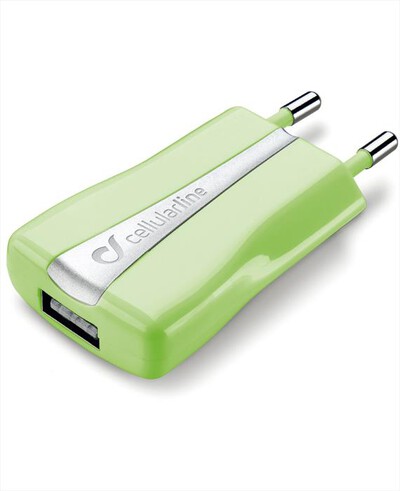 CELLULARLINE - USB Compact Charger ACHUSBCOMPACTCG-Verde