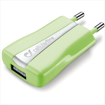 CELLULARLINE - USB Compact Charger ACHUSBCOMPACTCG-Verde