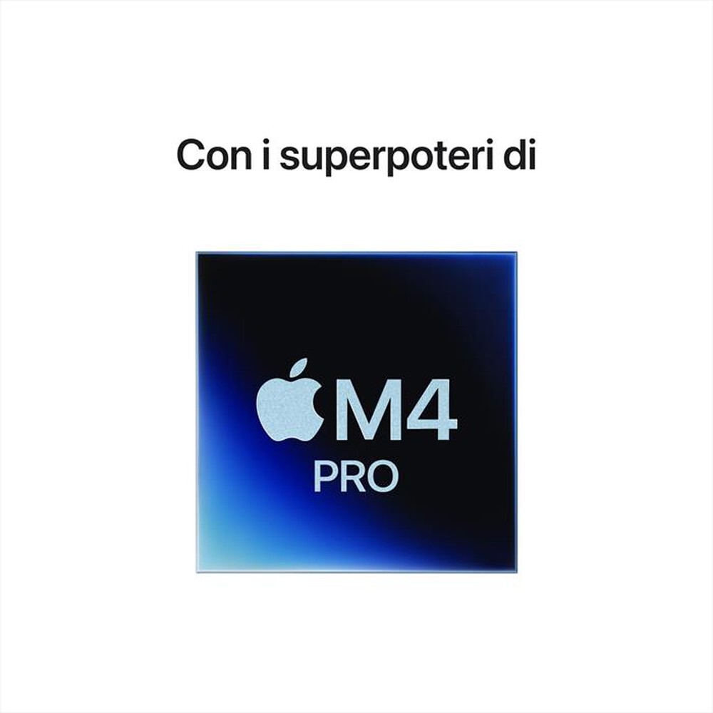"APPLE - Mac Mini M4 PRO Core 12 CPU 16 GPU 24GB 512GB SSD-Argento"