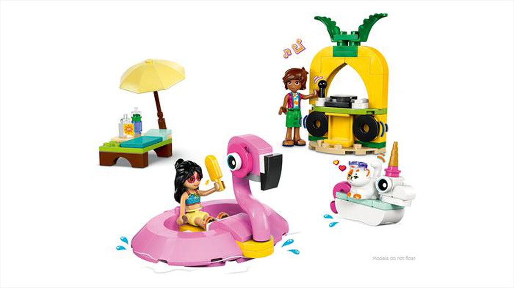 "LEGO - POOL PARTY CON UNICORNO E FENICOTTERO-,"
