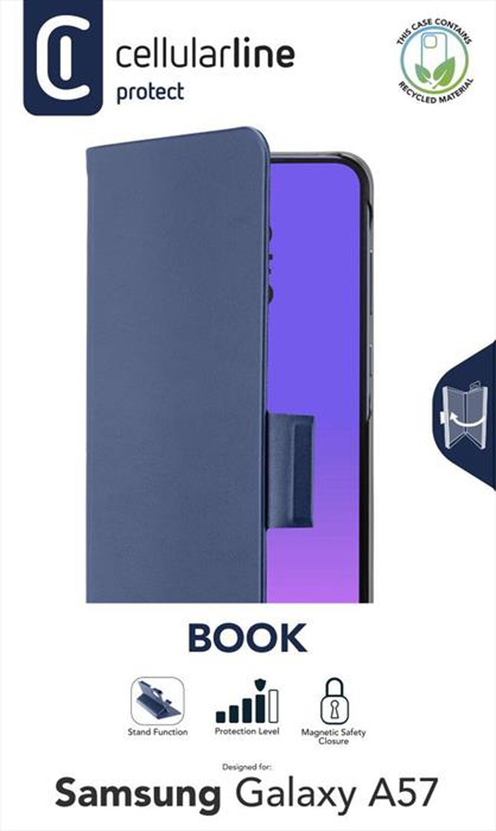 Immagine del prodotto CELLULARLINE - Cover BOOK per Samsung Galaxy A57-Blu