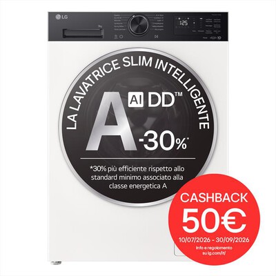 LG - Lavatrice F2NX50S9THB 9Kg Classe A-Bianco
