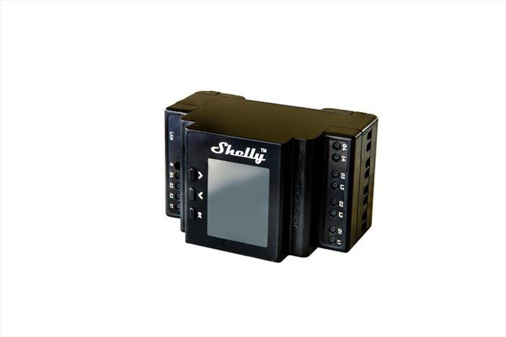 "SHELLY - Interruttore relè PRO 4PM-Black"