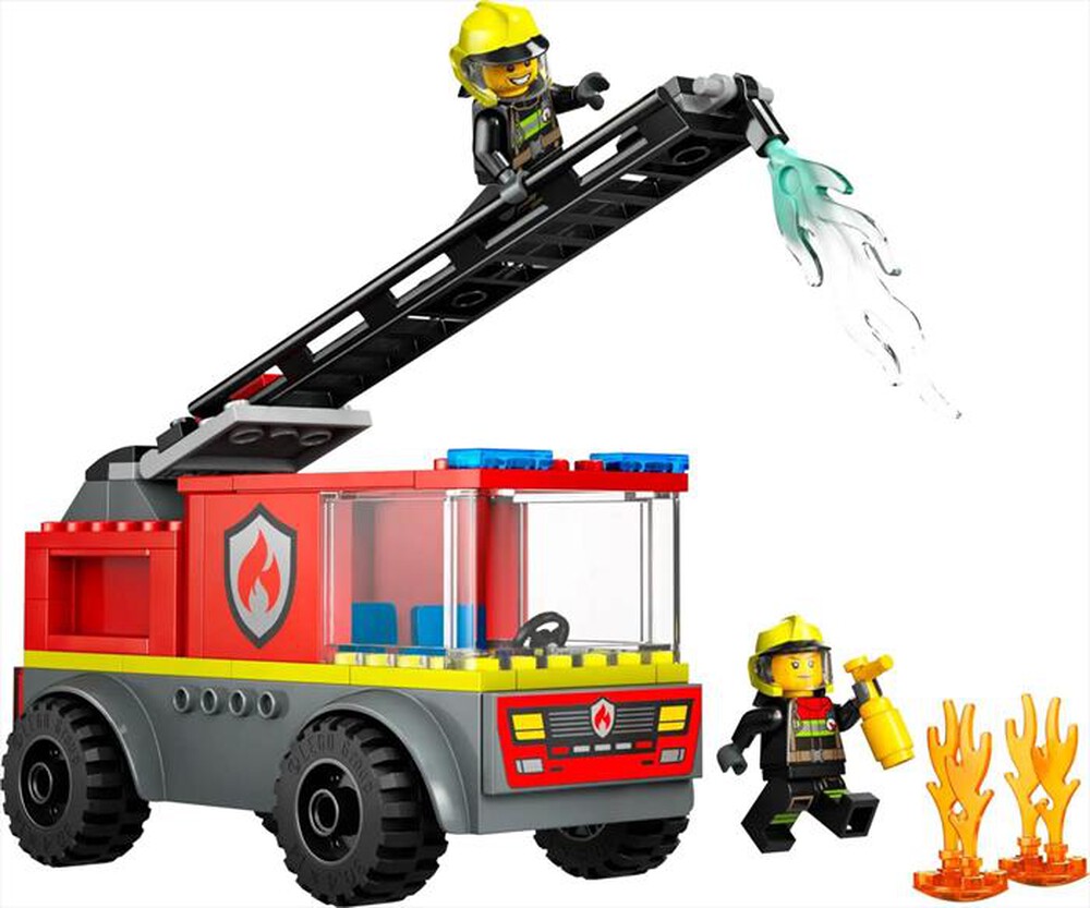"LEGO - CITY Autopompa con scala - 60643-Multicolore"