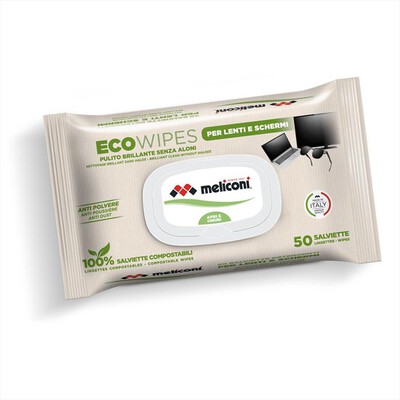 MELICONI - Salviette detergenti ECO WIPES LENTI E SCHERMI-Viscosa compostabile